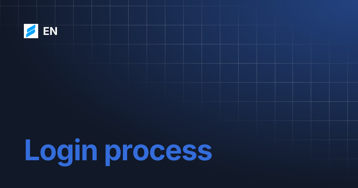 Login process | EN